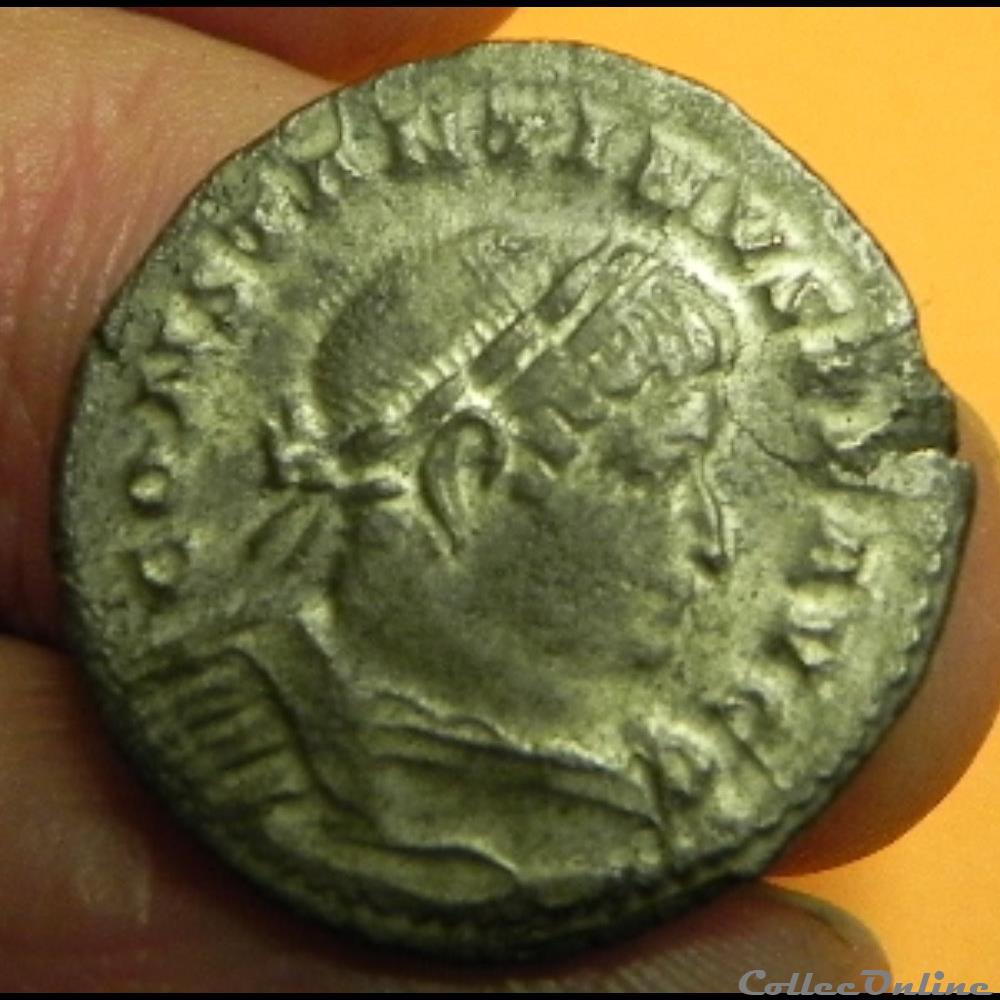 CONSTATIN I follis SOLI INVIC-TO COMITI P TR Trèves 3 monnaie antique av jc ap romaine republicaine imperiale constatin i follis soli invic to comiti p tr treves