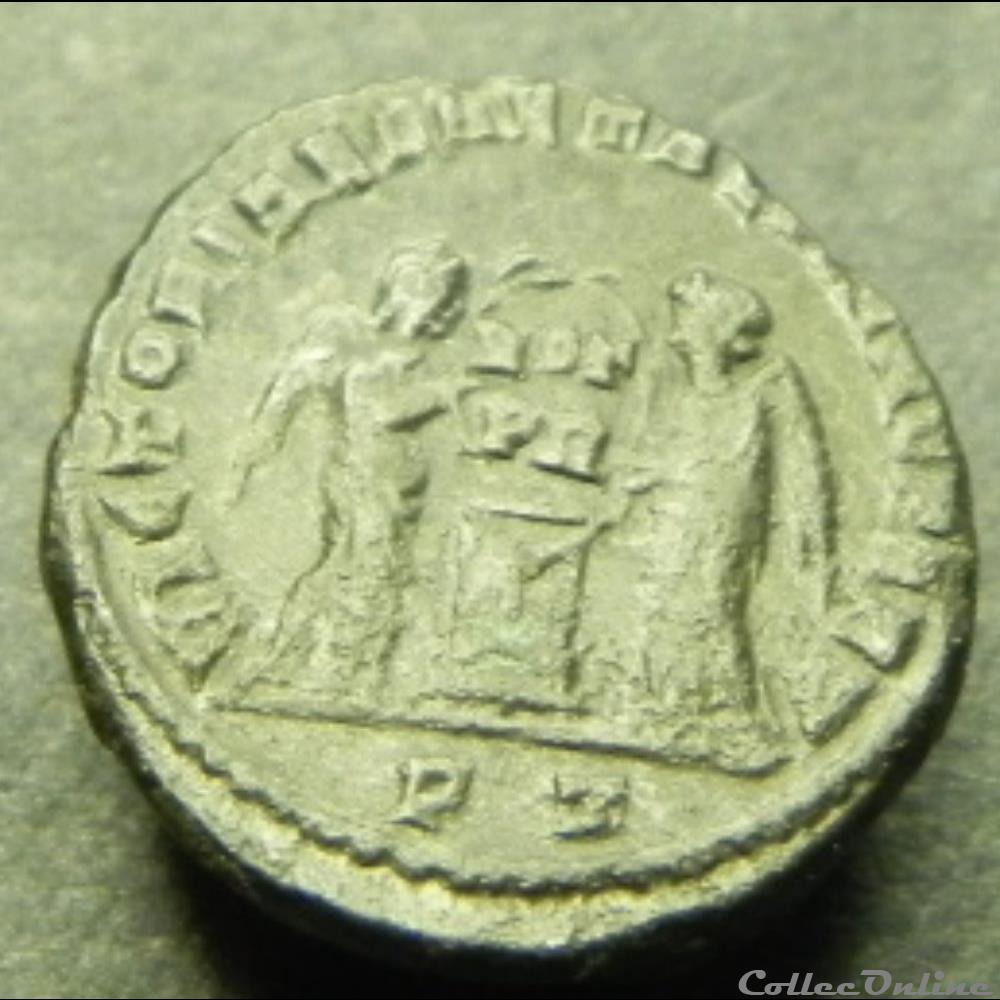 Constantin Ie GRAND VICTORIAE LAETAE PRINC PERP/ VOT nummus 3 monnaie antique romaine constantin ie grand victoriae laetae princ perp vot nummus