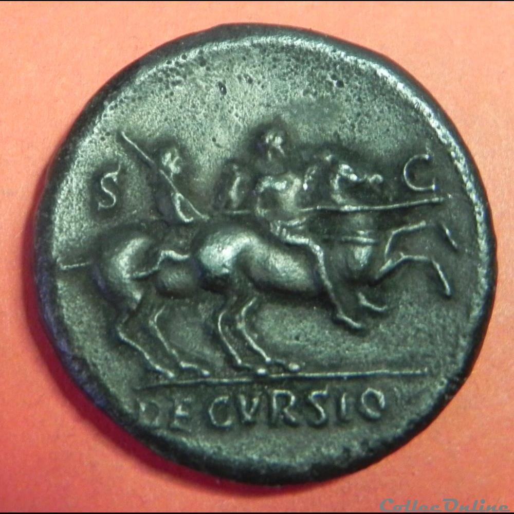NERON faux double sesterce monnaie antique romaine neron faux double sesterce