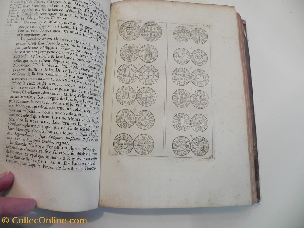 Le Blanc, Traité historique des monnoyes de France, Amsterdam 1692 3 monnaies livres ouvrages le blanc traite historique des monnoyes de france amsterdam 1692