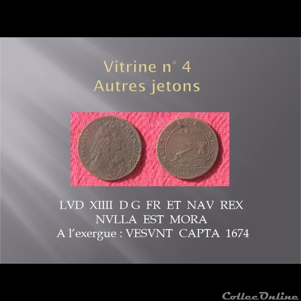 medaille religieuse mandat territoriaux jeton de besancon louis xiv