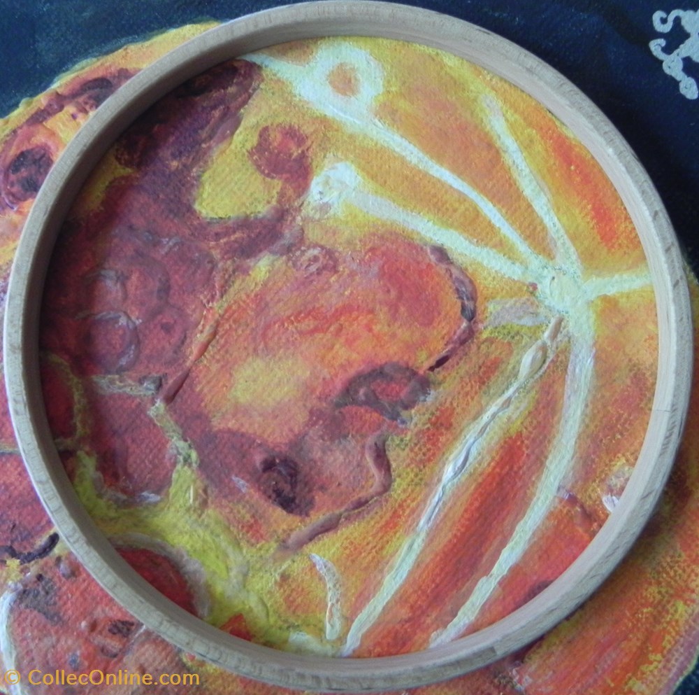 art antiquites peintures dessins lune rousse peinture acrylique sur toile