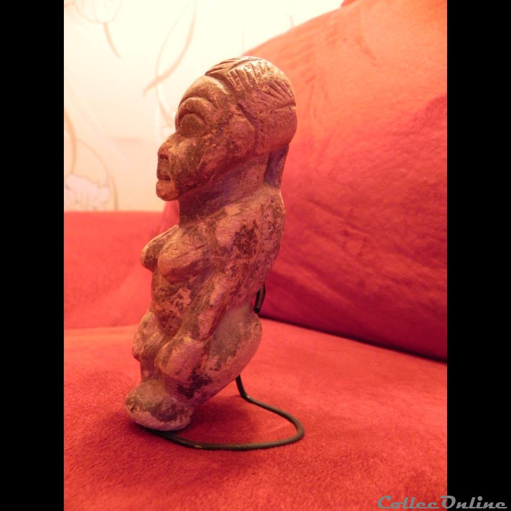 art antiquite africain statuette kissi pierre de lard steatite sierra leone