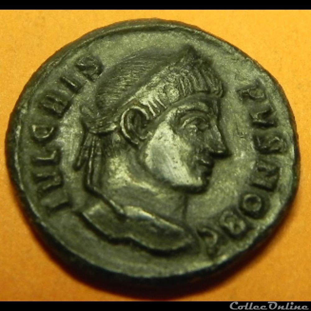 Crispus VOT X SISCIA nummus monnaie antique romaine crispus vot x siscia nummus
