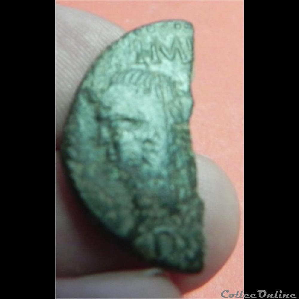 demi dupondius de Nîmes 4 monnaie antique romaine demi dupondius de nimes