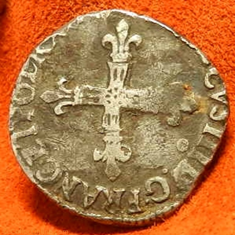 Henri III 1/4 écu Rennes 9 15.. monnaie france a royale henri iii 1 4 ecu rennes 9 15