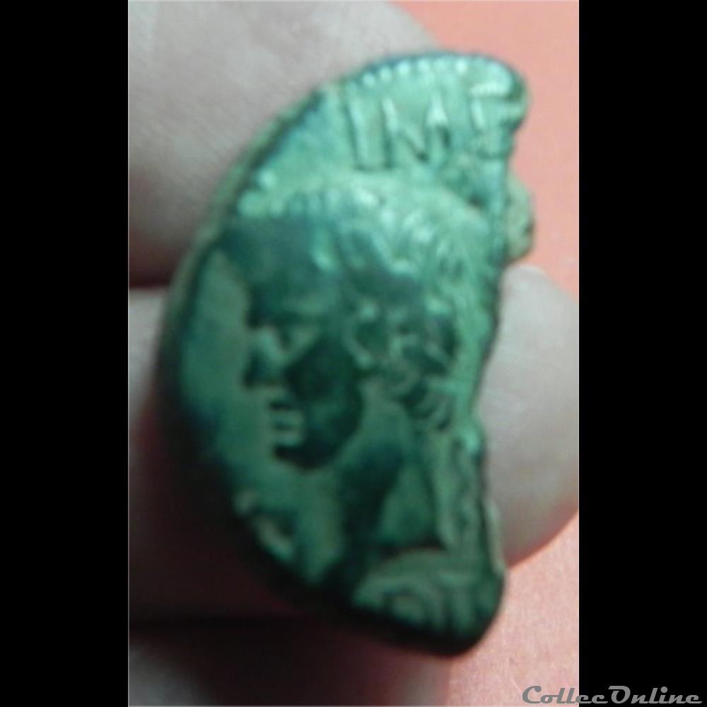 demi dupondius de Nîmes 4 monnaie antique romaine demi dupondius de nimes