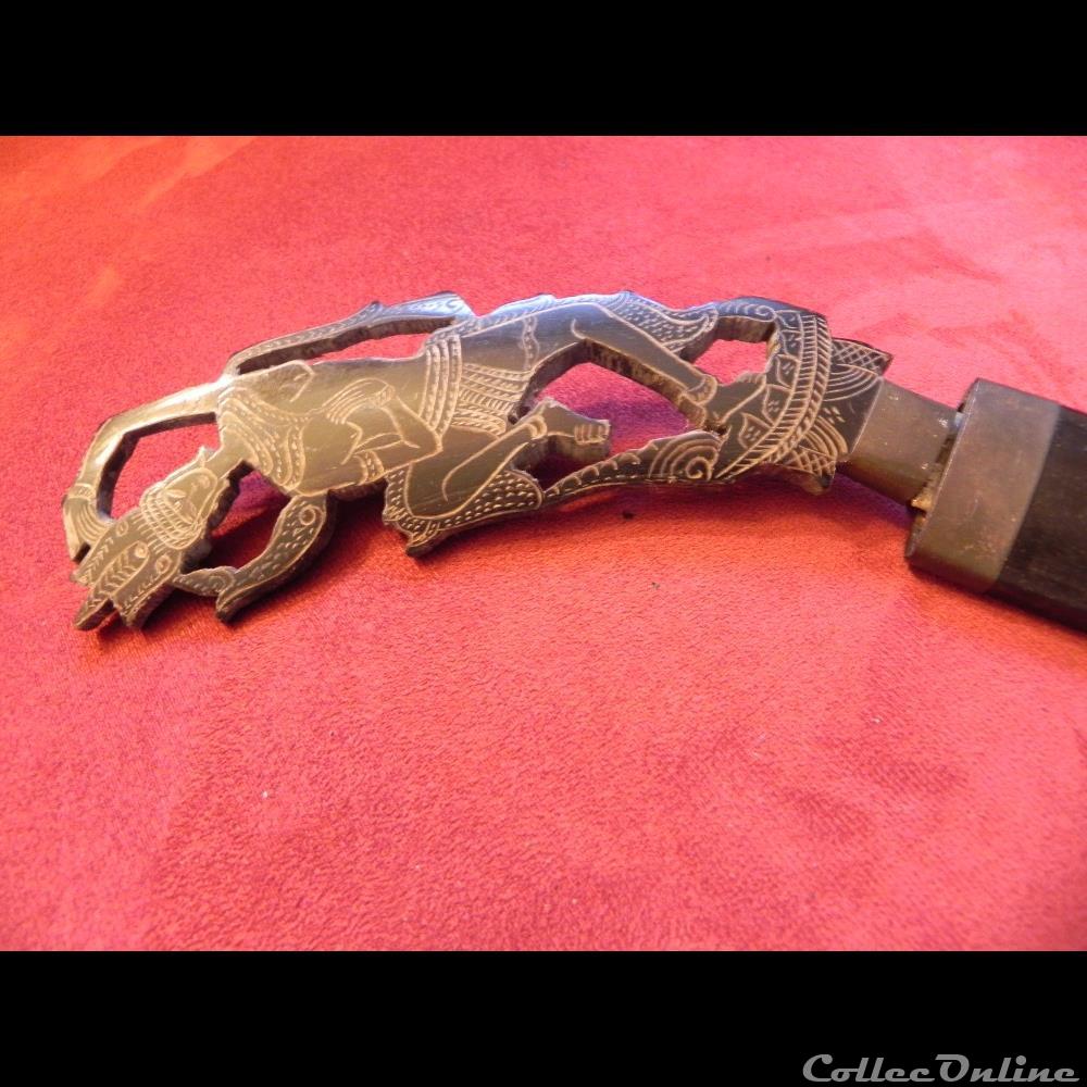 couteau indochine khmer angkor 3 militarium arme blanch mandat territoriaux couteau indochine khmer angkor