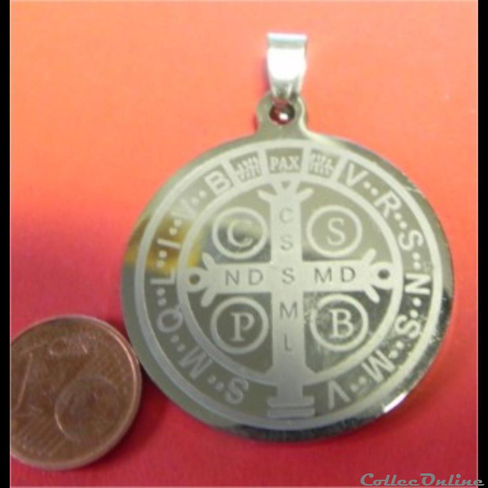 La médaille de Saint Benoît. 21 éme religieuse mandat territoriaux la medaille de saint benoit 21 eme