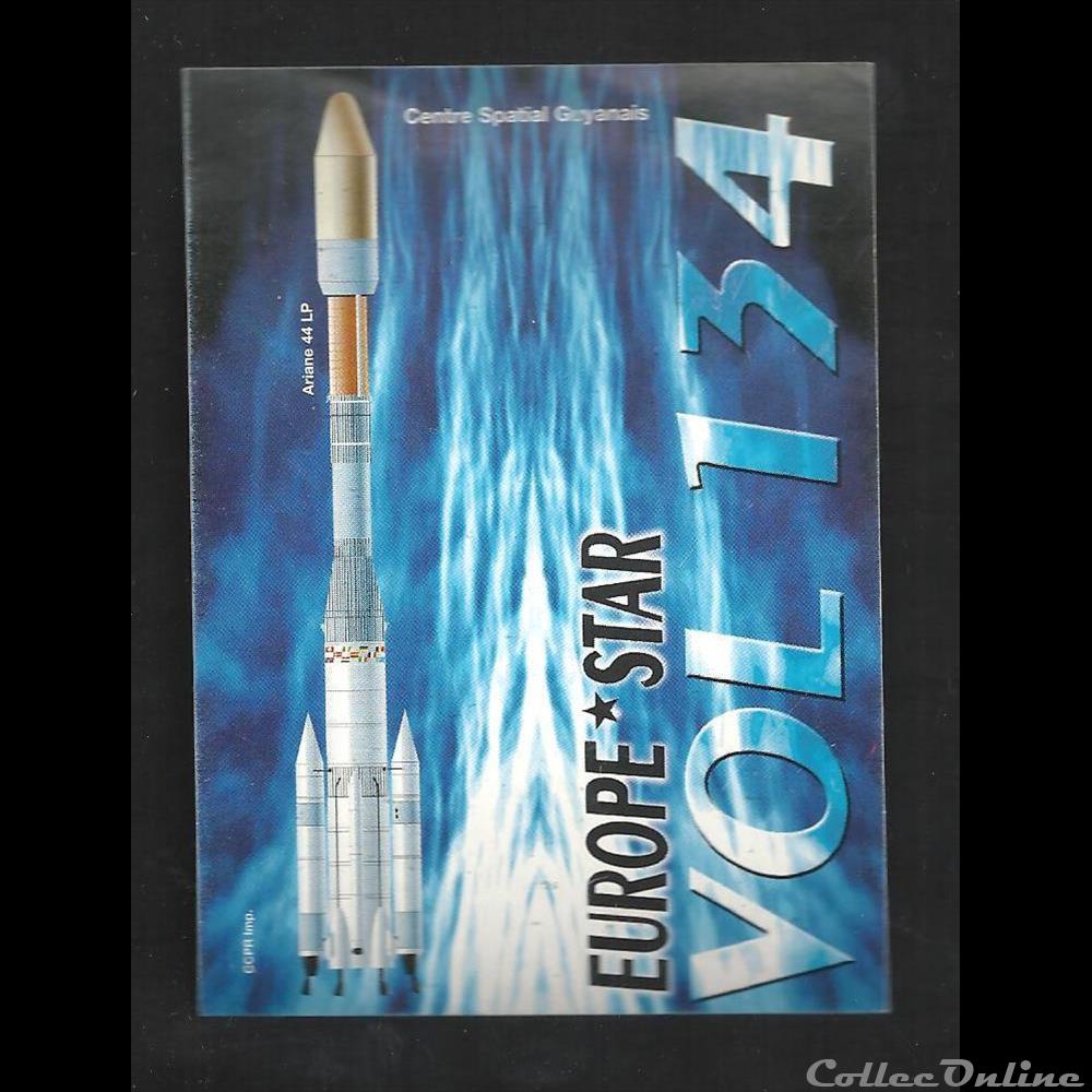 AUTOCOLLANT ARIANESPACE KOUROU vol 134 decoration magnet europe autocollant arianespace kourou vol 134
