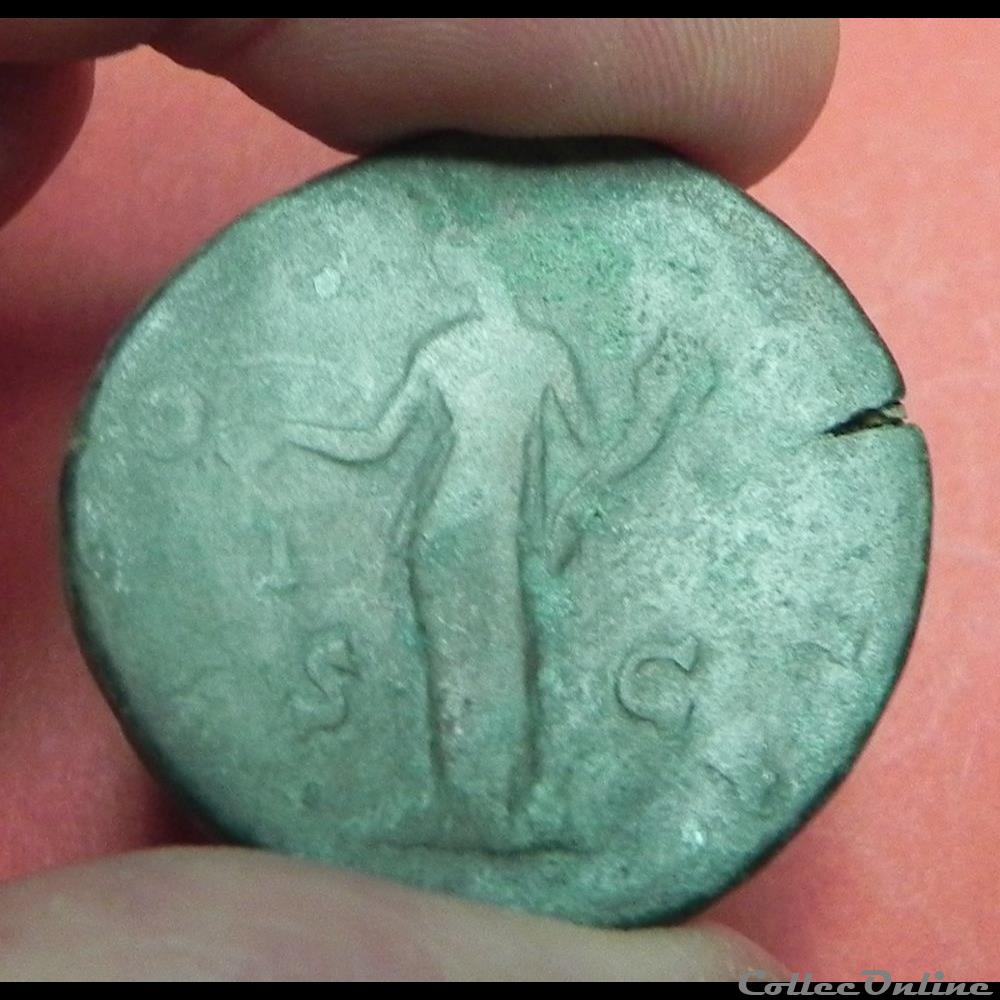sesterce Antonin le Pieux romaine 2 monnaie antique sesterce antonin le pieux romaine