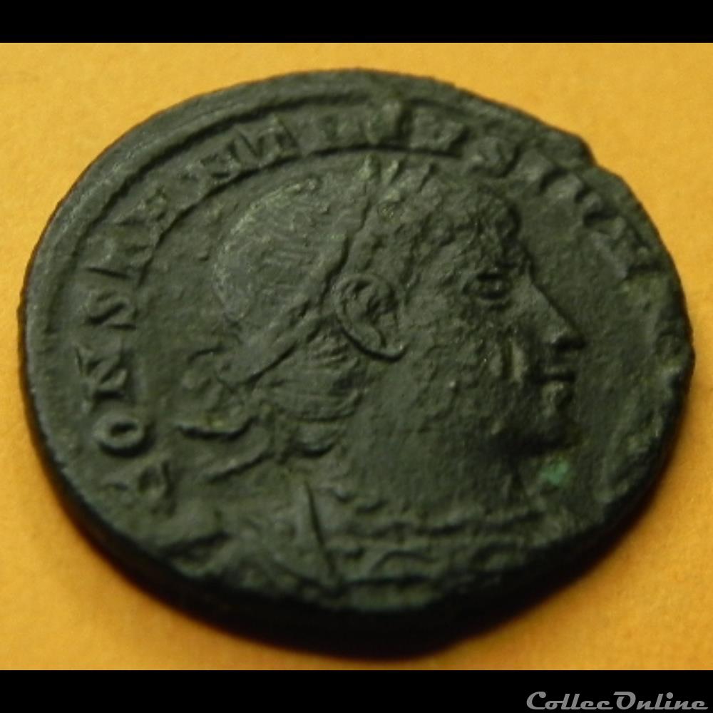 CONSTANTIN II GLORIA EXERCITVS monnaie antique romaine constantin ii gloria exercitvs