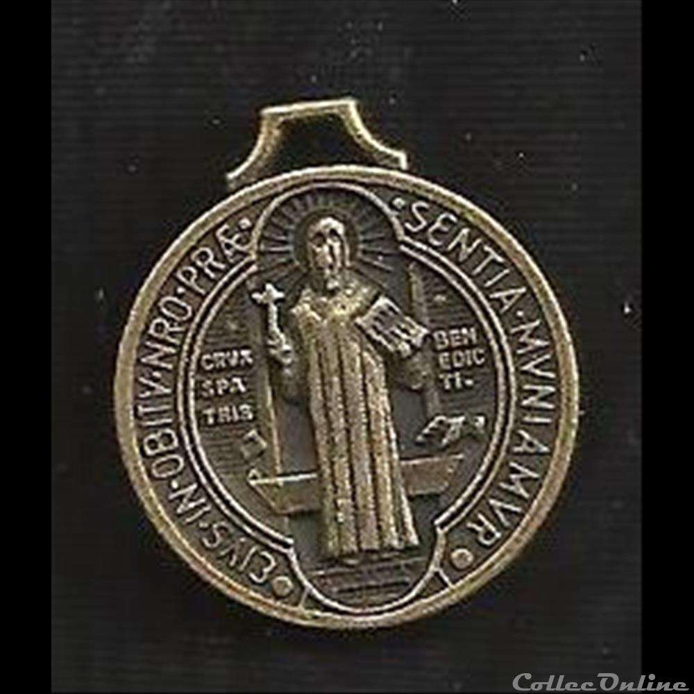 religieuse mandat territoriaux dite medaille de la bonne mort medaille de saint benoit