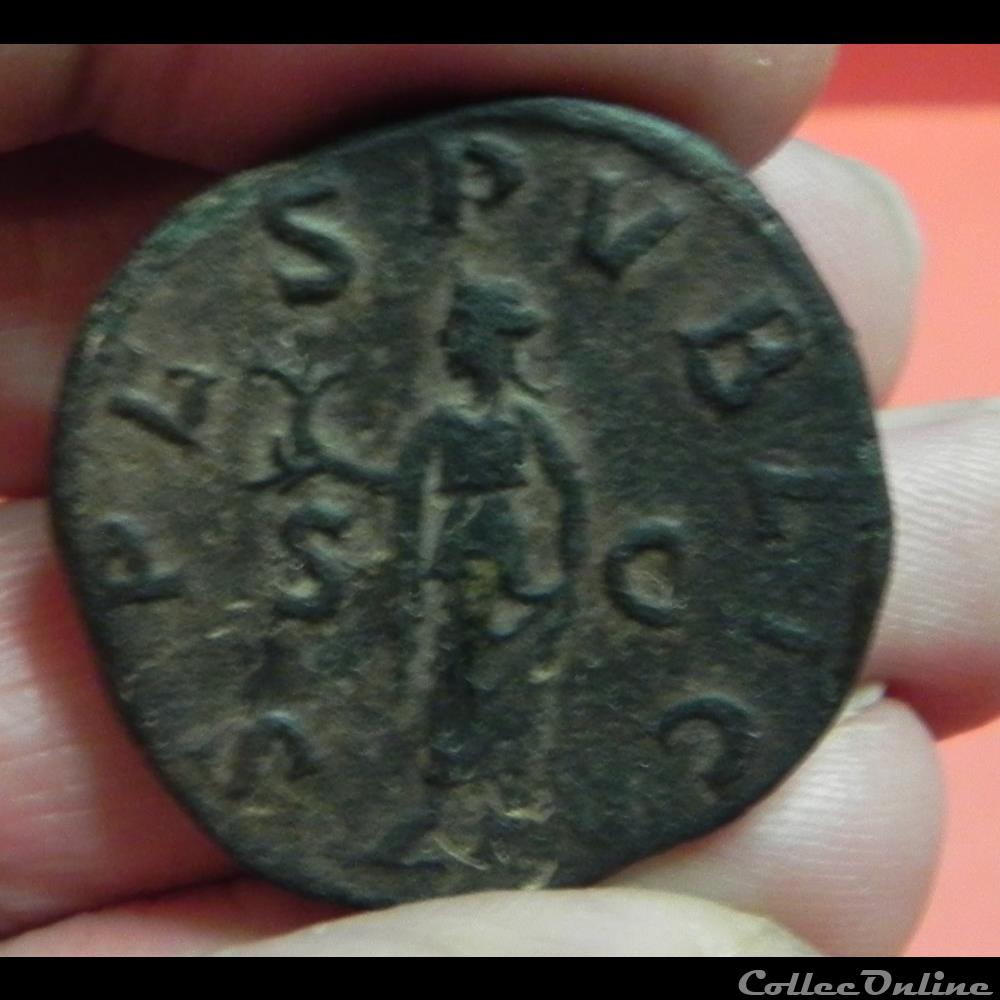 Alexandre Sévère sesterce ESPES PUBLICA 3 monnaie antique romaine alexandre severe sesterce espes publica