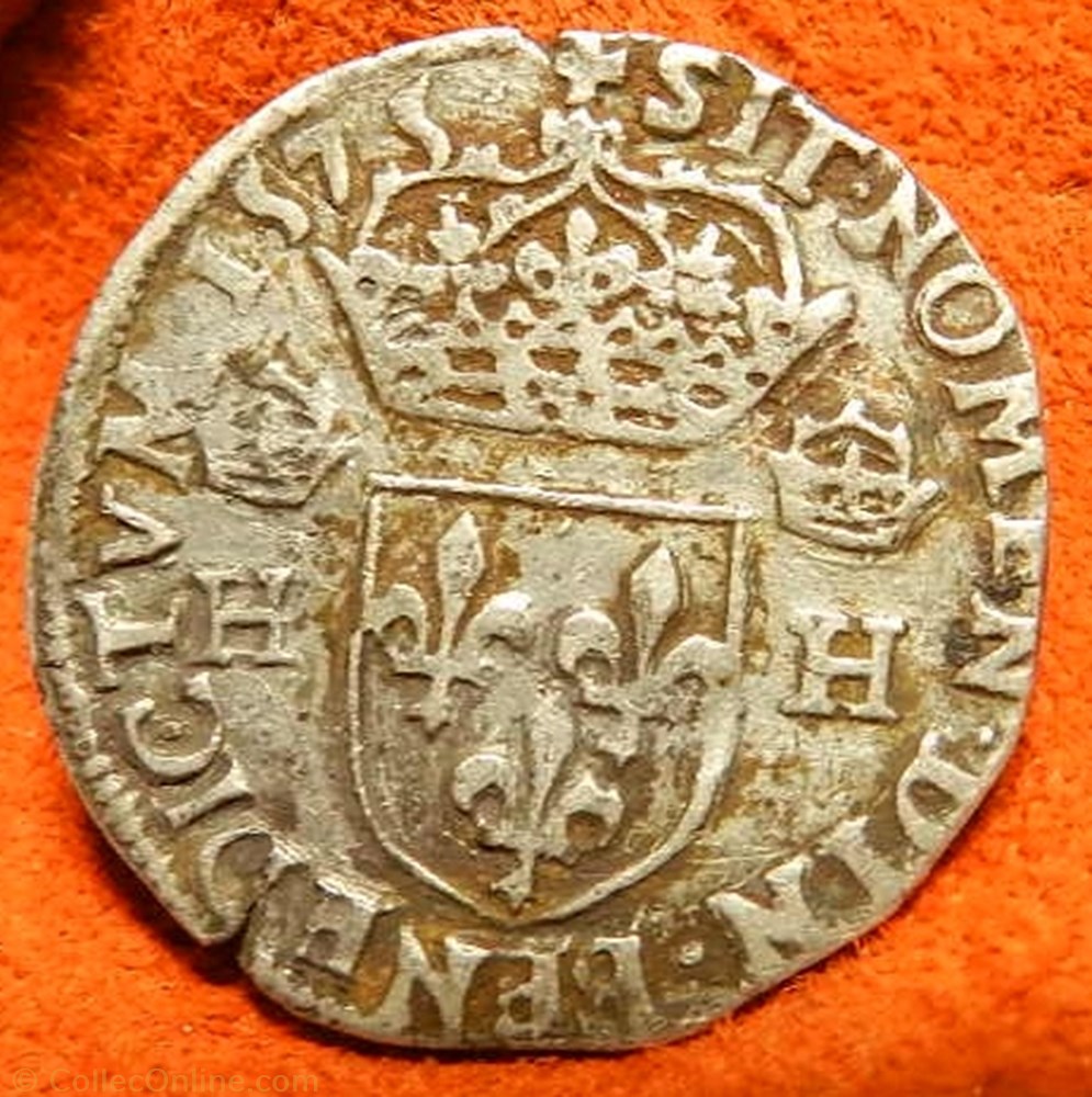 monnaie france royale henri iii teston au col plat 1575 9 rennes