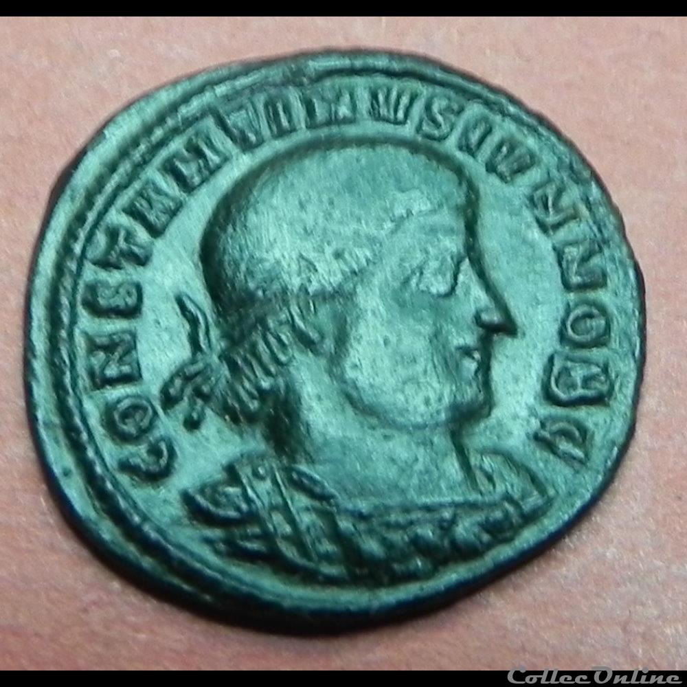 Constantin II Gloria Exercitus monnaie antique romaine constantin ii gloria exercitus