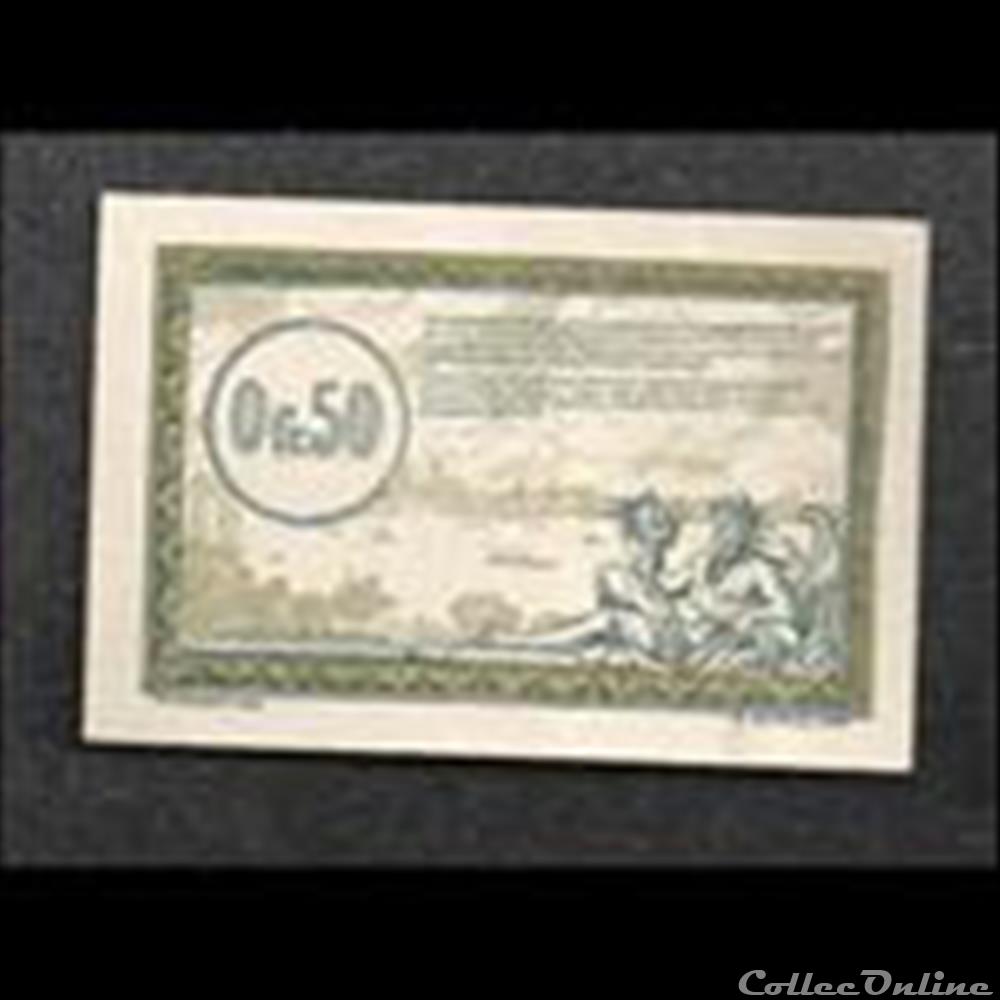 billet france diver 0 50 franc regie des chemins de fer