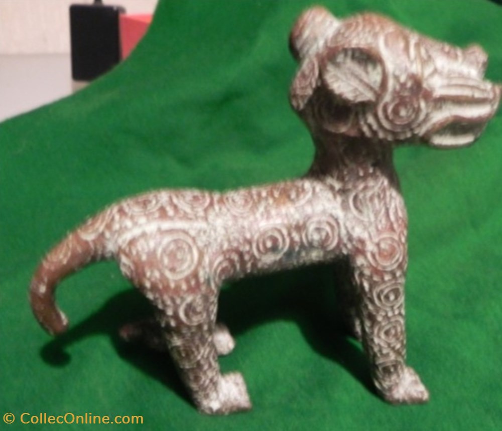 Léopard en bronze du Bénin, Leopard ART Afrikana bronze sculpture , antiquite africain leopard en bronze du benin leopard art afrikana bronze sculpture
