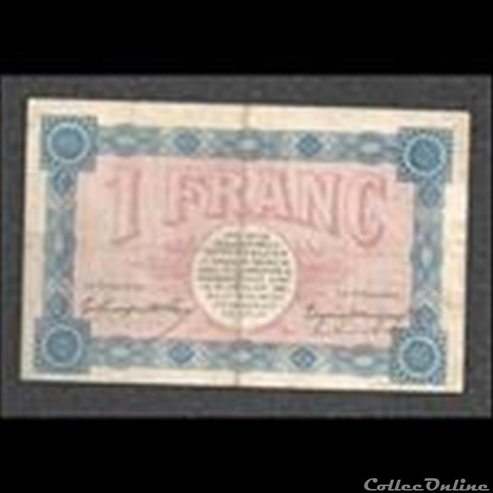 billet france diver 1 franc belfort chambre de commerce