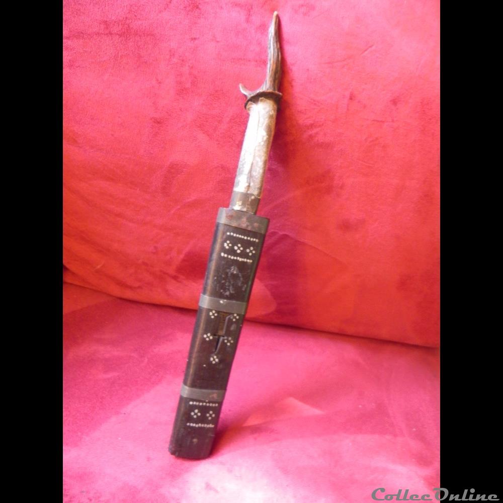 couteau indochine khmer angkor militarium arme blanch mandat territoriaux couteau indochine khmer angkor