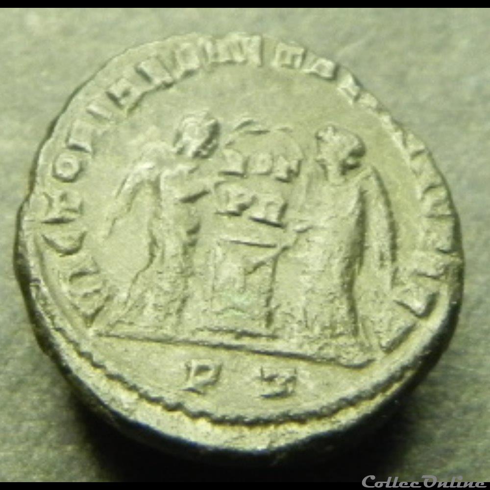 Constantin I VICTORIAE LAETAE PRINC PERP/ VOT nummus TICINUM 4 monnaie antique romaine constantin i victoriae laetae princ perp vot nummus ticinum