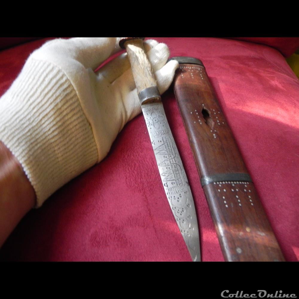 couteau indochine khmer angkor militarium arme blanch mandat territoriaux couteau indochine khmer angkor