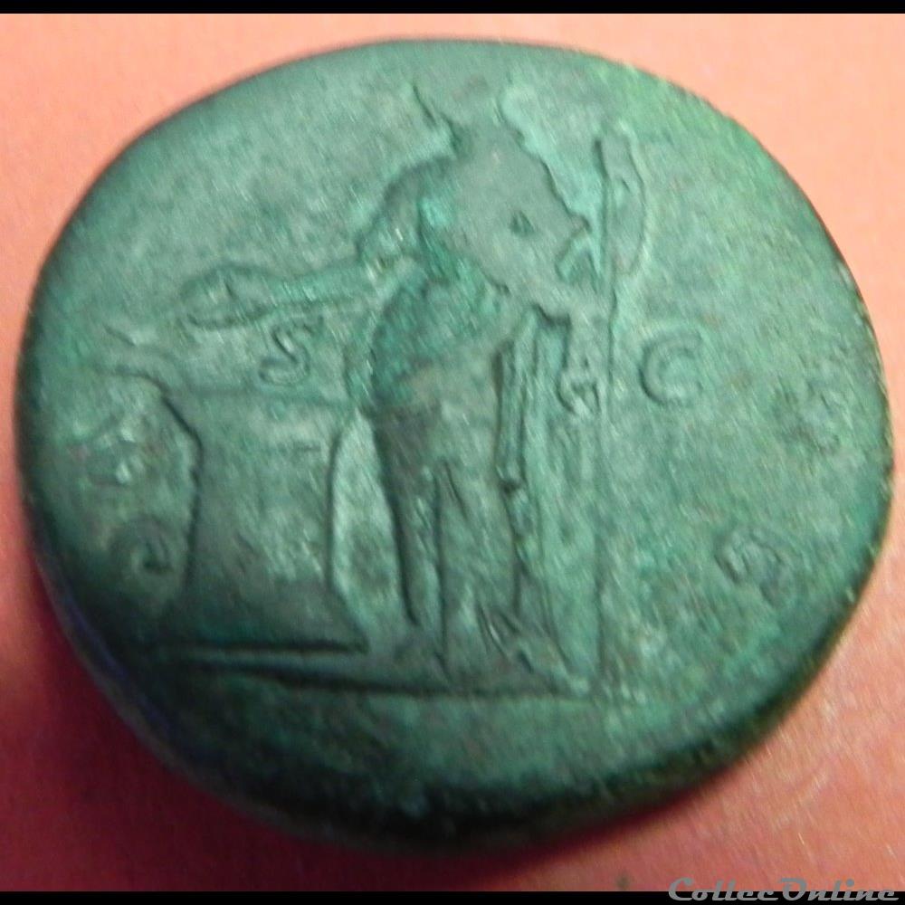 Hadrien . HADRIANVS AVG COS III sesterce 3 monnaie antique romaine hadrien hadrianvs avg cos iii sesterce