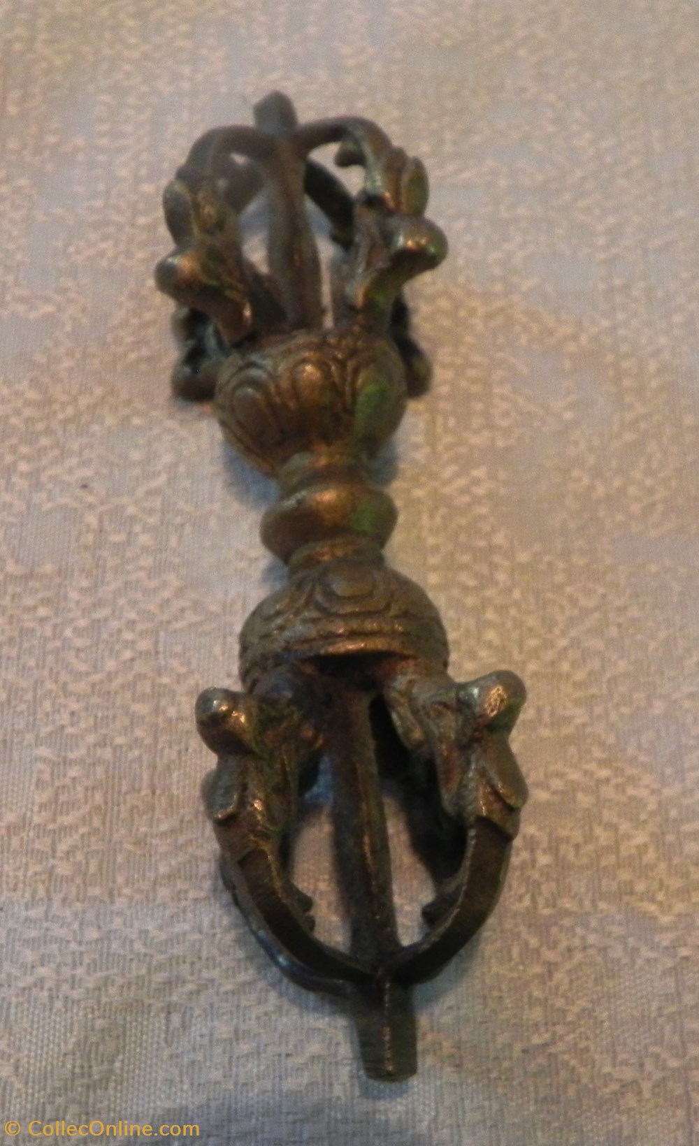 dorje Vajra tibétain foudre diamant rituel bouddhiste laiton 2 art antiquites oriental dorje vajra tibetain foudre diamant rituel bouddhiste laiton