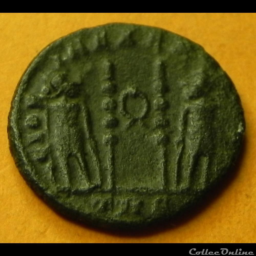 CONSTANTIN II GLORIA EXERCITVS couronne 4 monnaie antique romaine constantin ii gloria exercitvs couronne