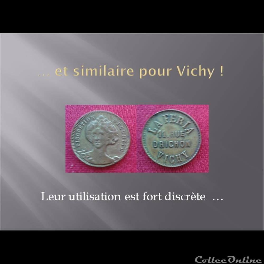 jeton "de maison close " medaille religieuse mandat territoriaux jeton de maison close