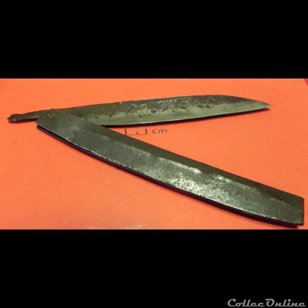 14/18 rasoir coupe choux travail de tranchée militarium arme blanch mandat territoriaux 14 18 rasoir coupe choux travail de tranchee
