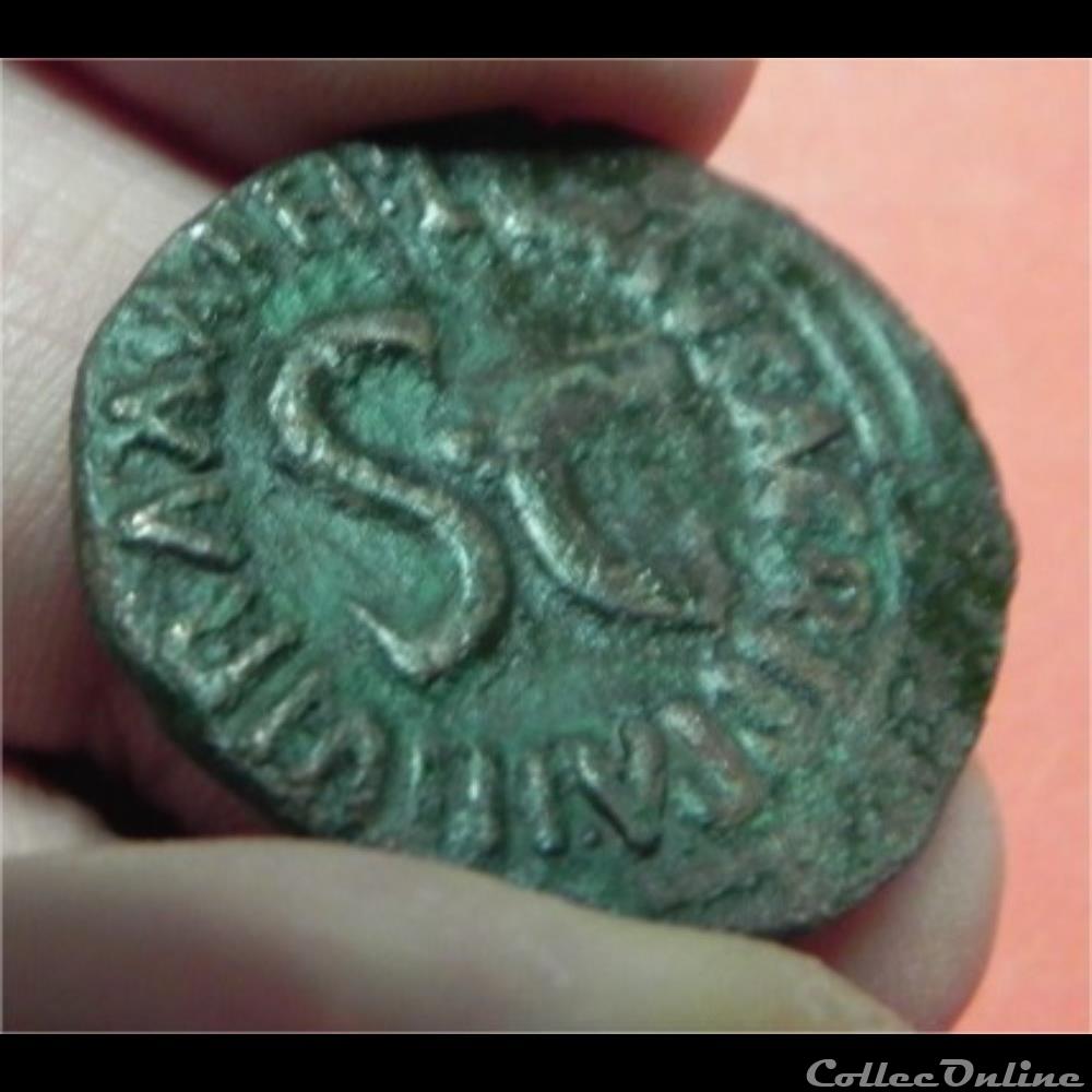 monnaie antique romaine augustus publius lurius agrippa
