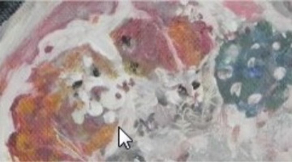 lune peinture acrylique sur toile : visages et animaux . 4 art antiquites peintures dessins lune peinture acrylique sur toile visages et animaux