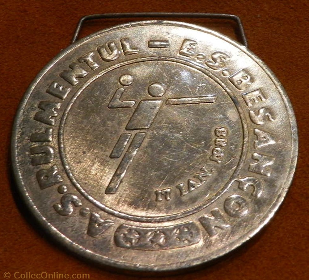 monnaie feodale besancon medaille sportive de handball 17 01 1988