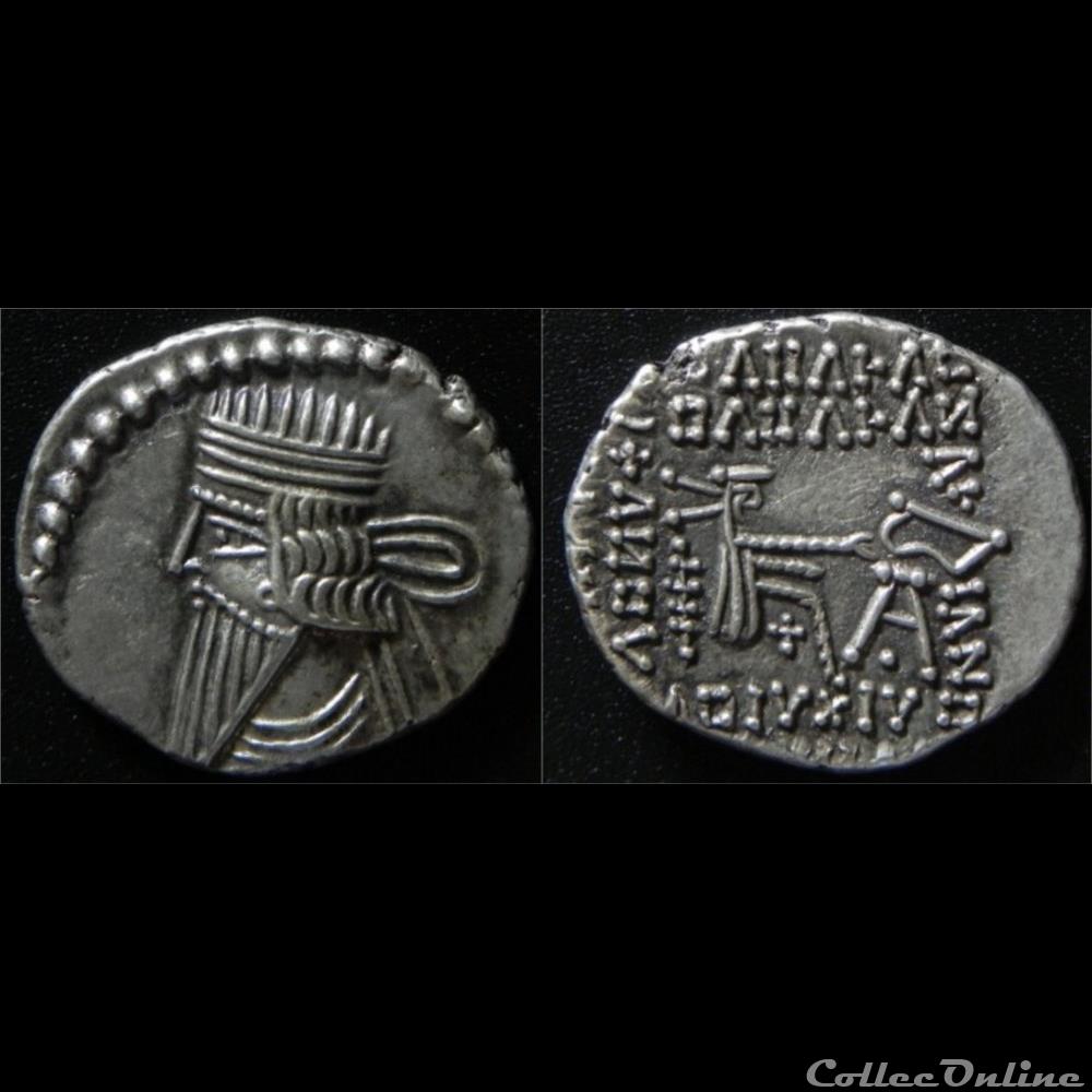 Vologèses III - S.78.3 ou 4 - Ecbatane Drachme 2 monnaie antique elymaide parthe sassanide vologeses iii s 78 3 ou 4 ecbatane drachme