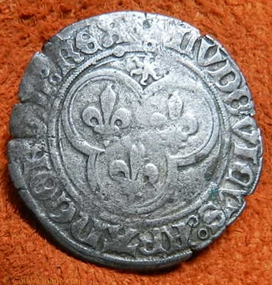 Louis XI douzain au soleil monnaie france royale louis xi douzain au soleil