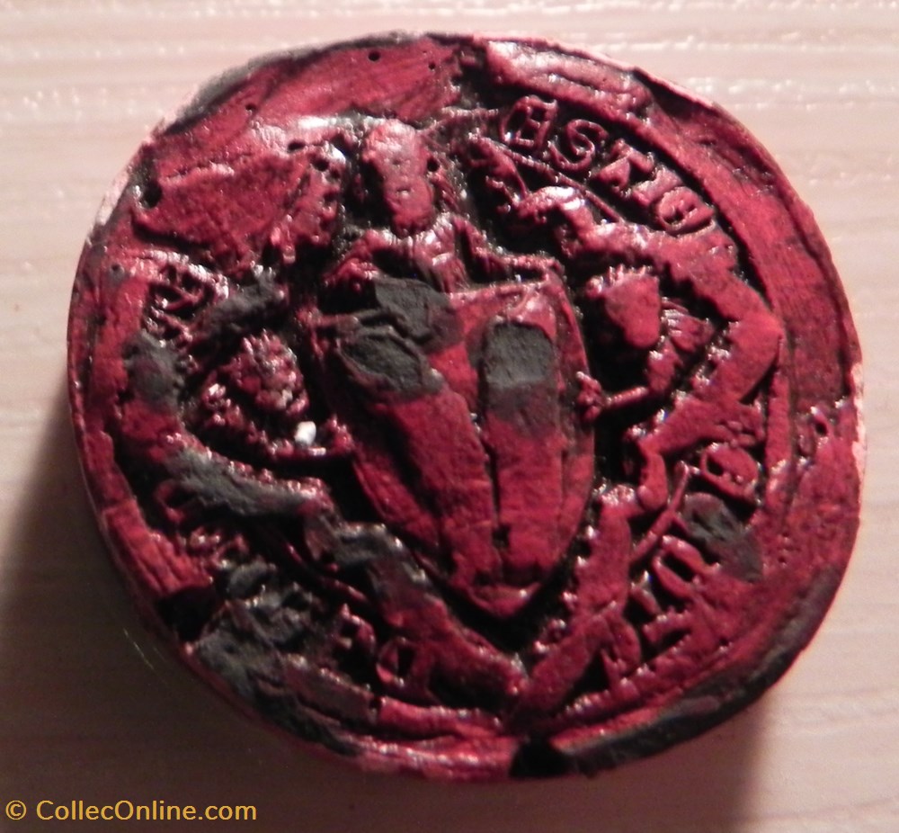 SIMON DE MONTBELIARD MONTFAUCON copie , sceau art antiquite sceaux simon de montbeliard montfaucon copie sceau
