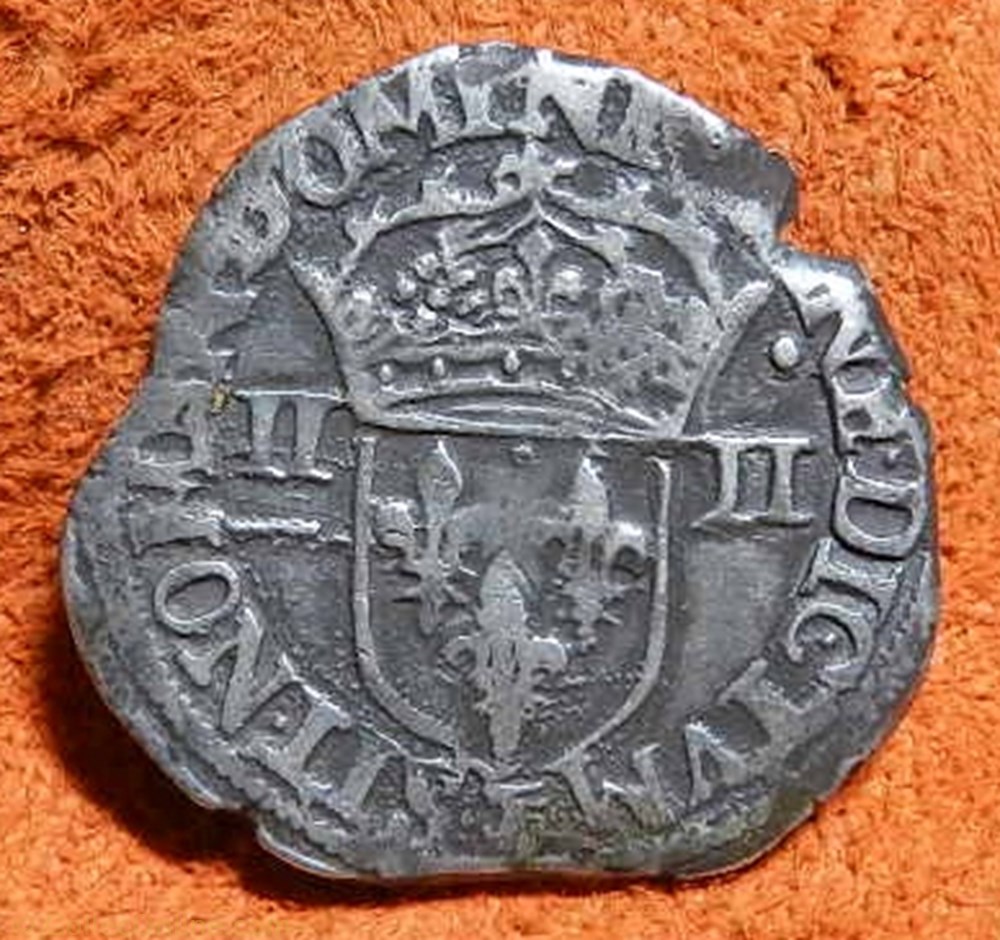 Charles X 1591 1/4 écu Ci 1487 monnaie france royale charles x 1591 1 4 ecu ci 1487