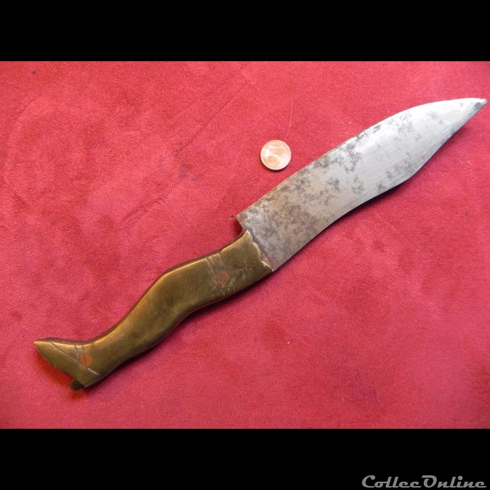 militarium arme blanch mandat territoriaux couteau xixeme jambe de femme