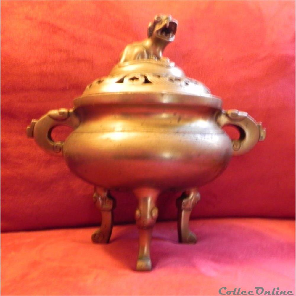 brule parfums tripode art antiquite asiatique afrique brule parfums tripode
