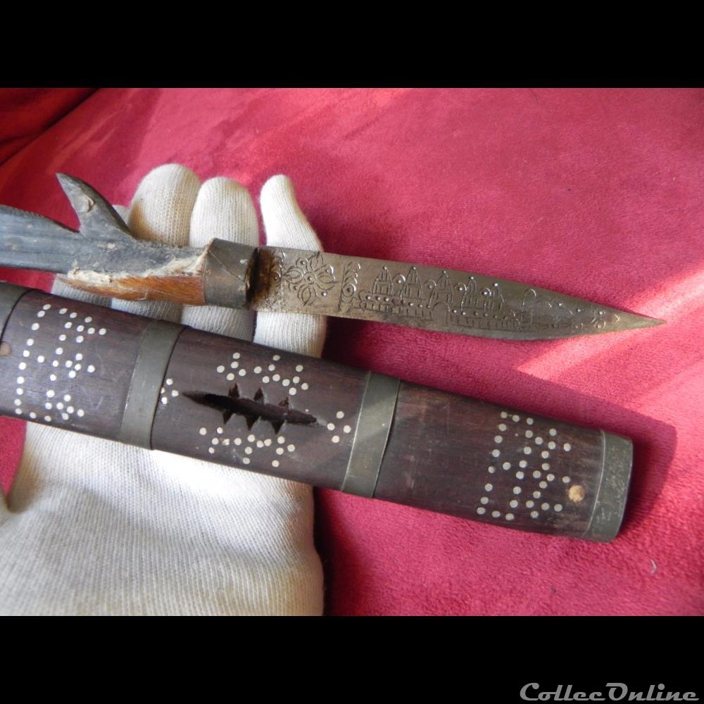 militarium arme blanch mandat territoriaux couteau indochine khmer angkor