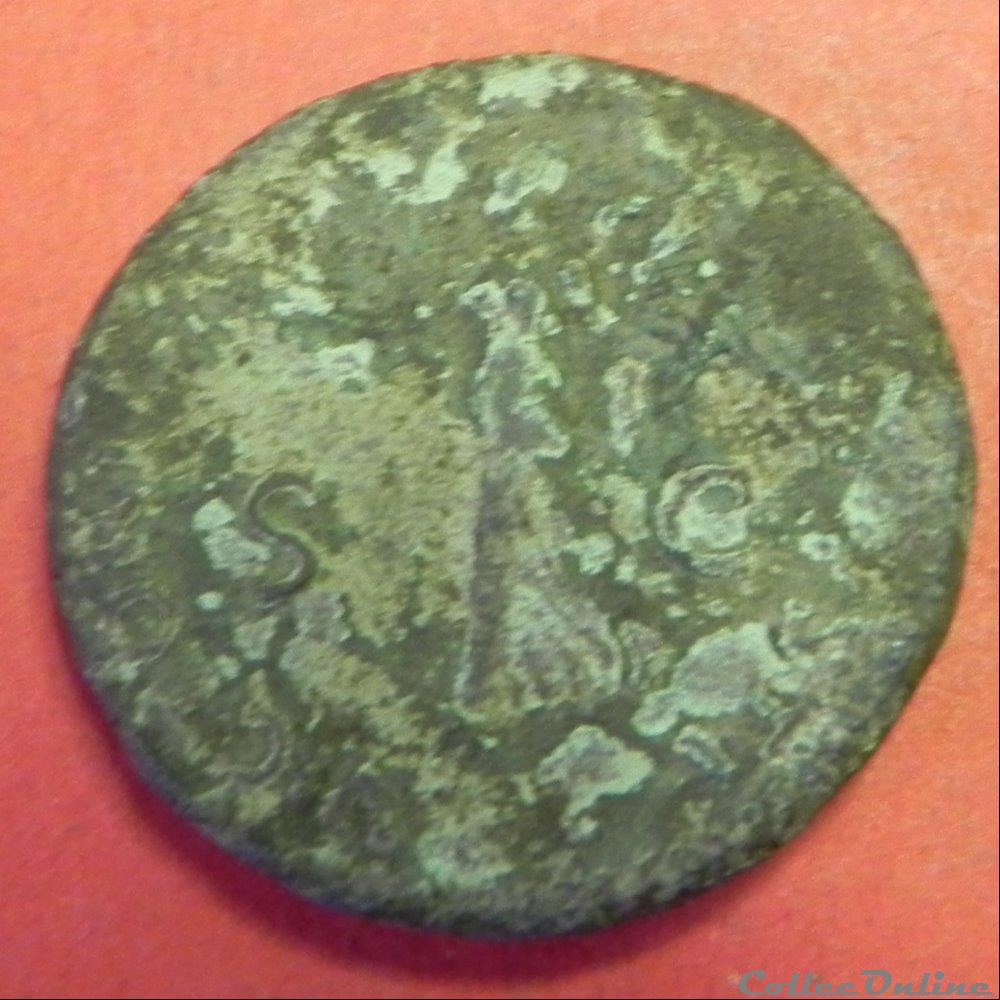 monnaie antique romaine neron tete a gauche