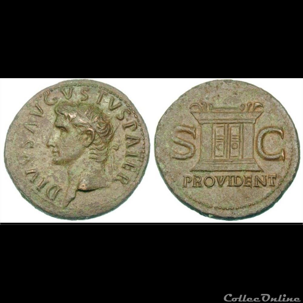 Les Julio-Claudiens (-27 à 69) TIBERE autel providence 3 monnaie antique romaine les julio claudiens 27 a 69 tibere autel providence