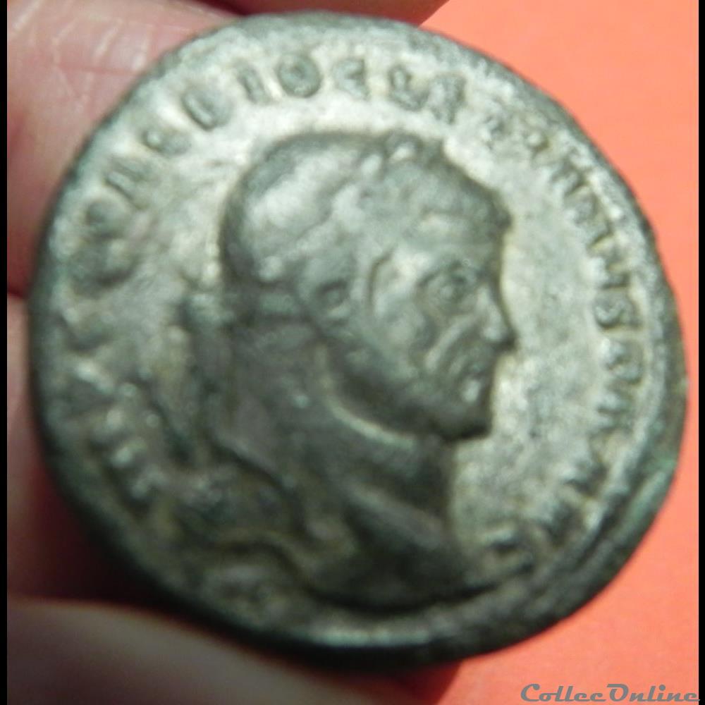 monnaie antique romaine dioclecien follis treves ric 137a