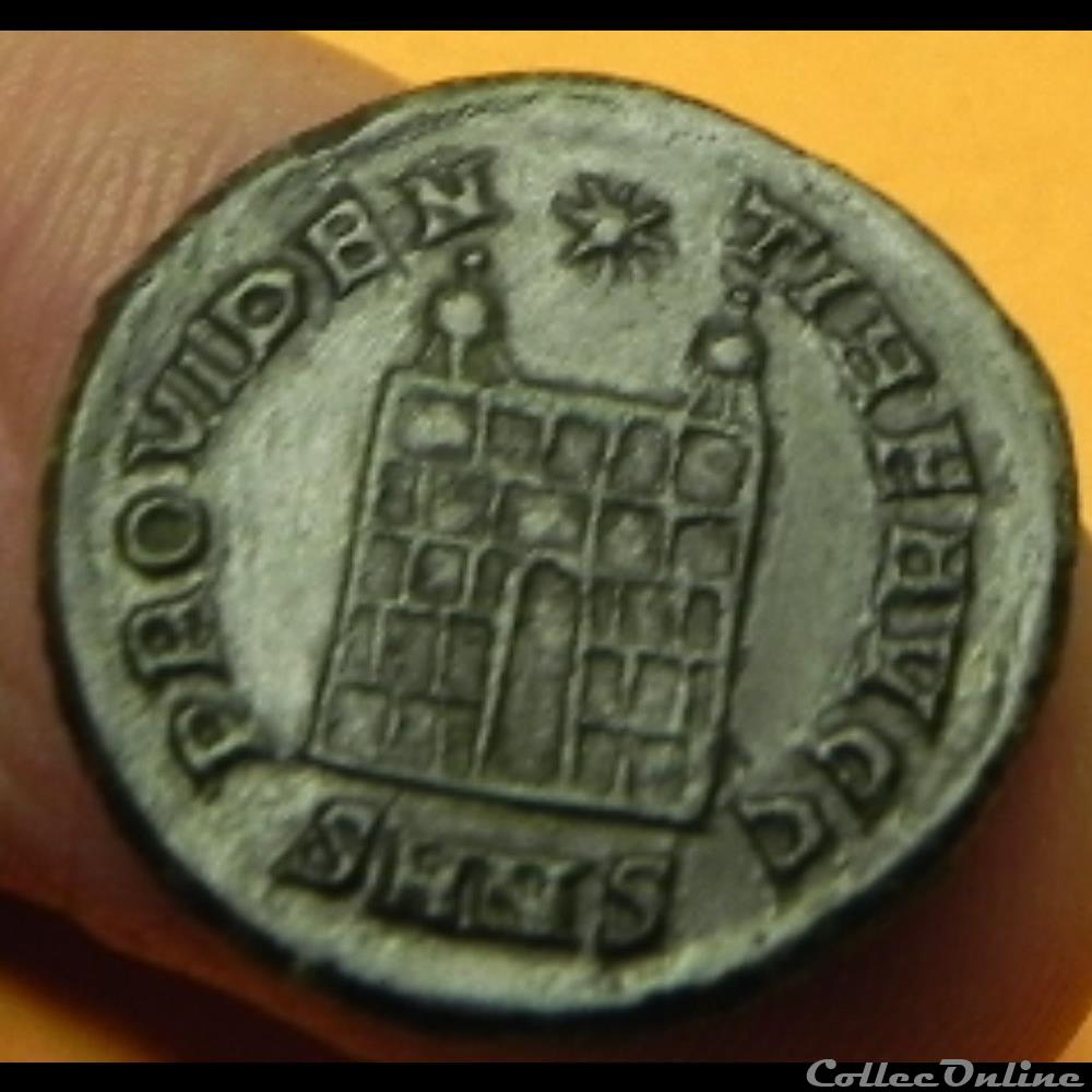 monnaie antique romaine constantinus i providen tiae caess nicomedie porte de camp