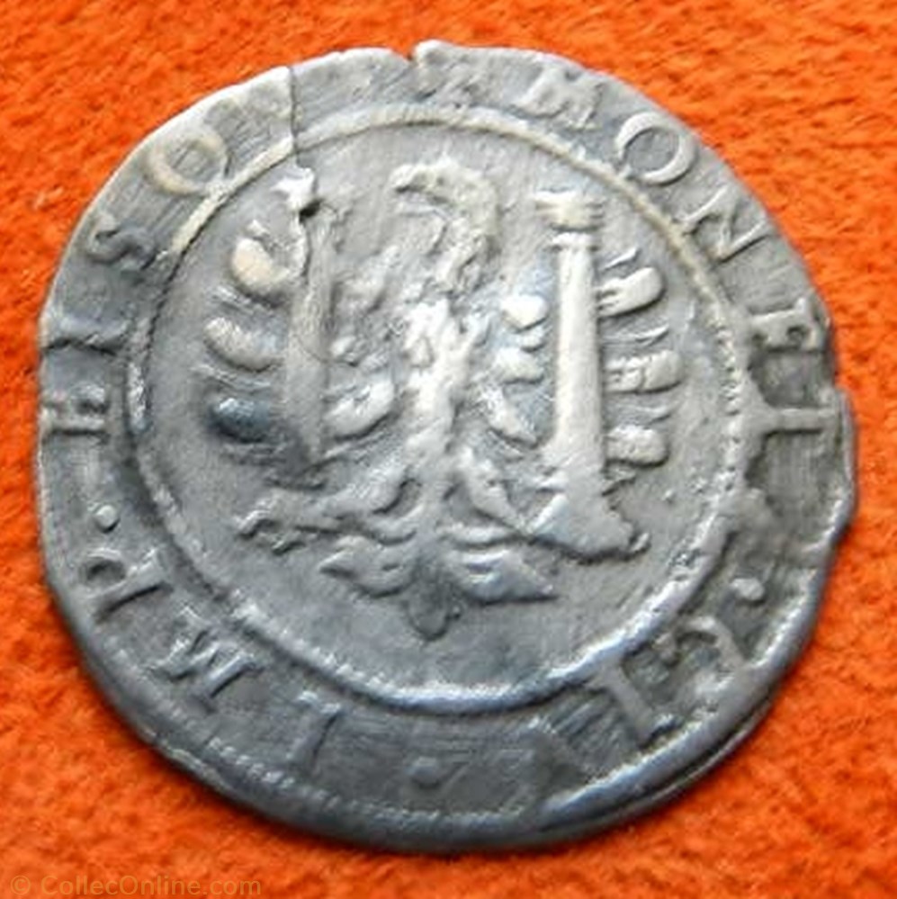 Besançon 2 gros 1624 monnaie france feodale besancon 2 gros 1624
