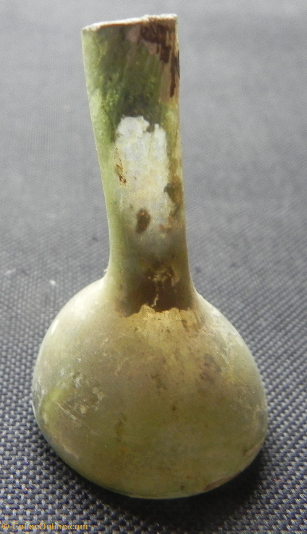 Romain - Petit vase à onguent en verre irisé - IIème-IVème siècle art antiquites verrerie romain petit vase a onguent en verre irise iieme iveme siecle