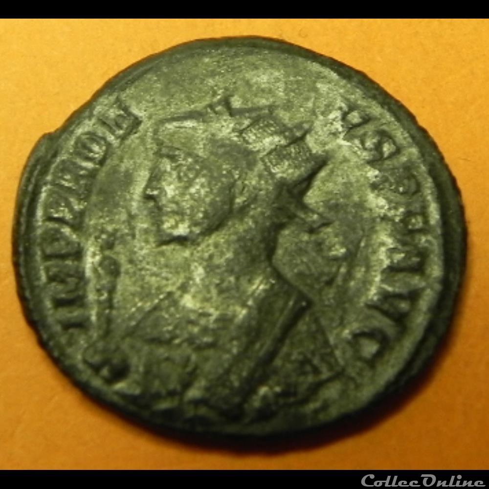PROBUS ROMAE - AETER // R (FOUDRE) Z. 3 monnaie antique romaine probus romae aeter r foudre z