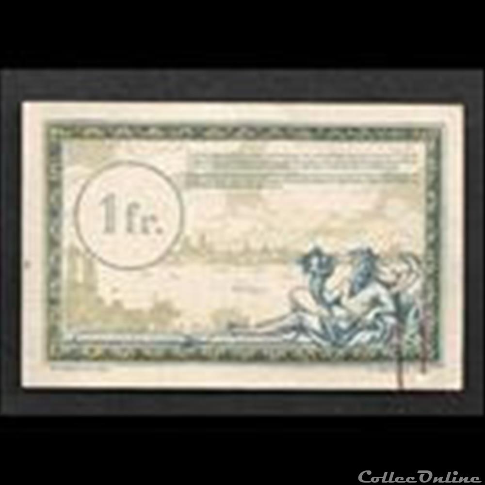 1 franc régie des chemins de fer billet france necessite 1 franc regie des chemins de fer