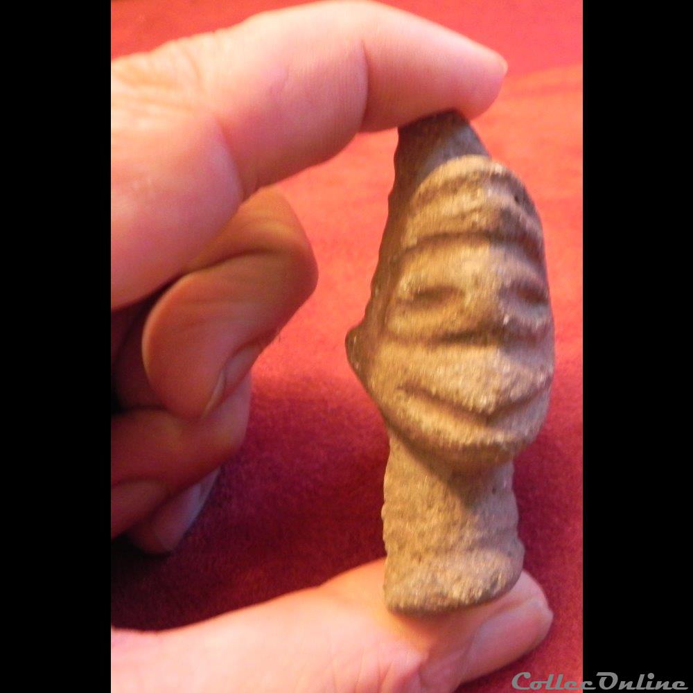 art antiquite archeologie amerique fragment de divinite terre cuite